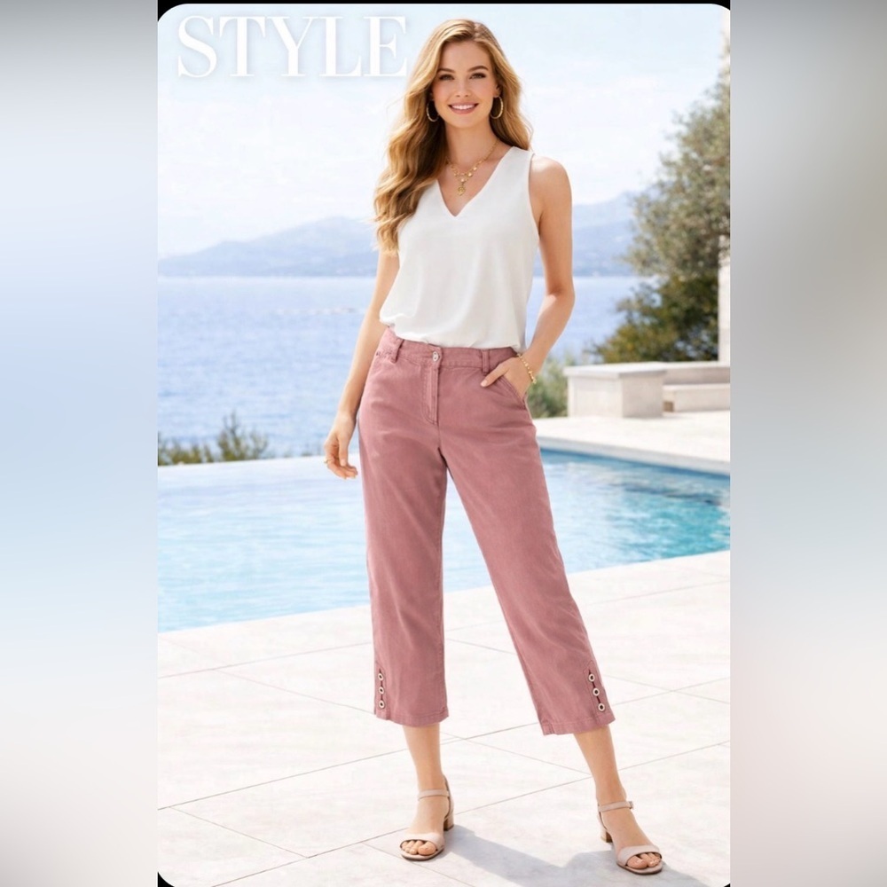 Tribal Red and White Striped Pants